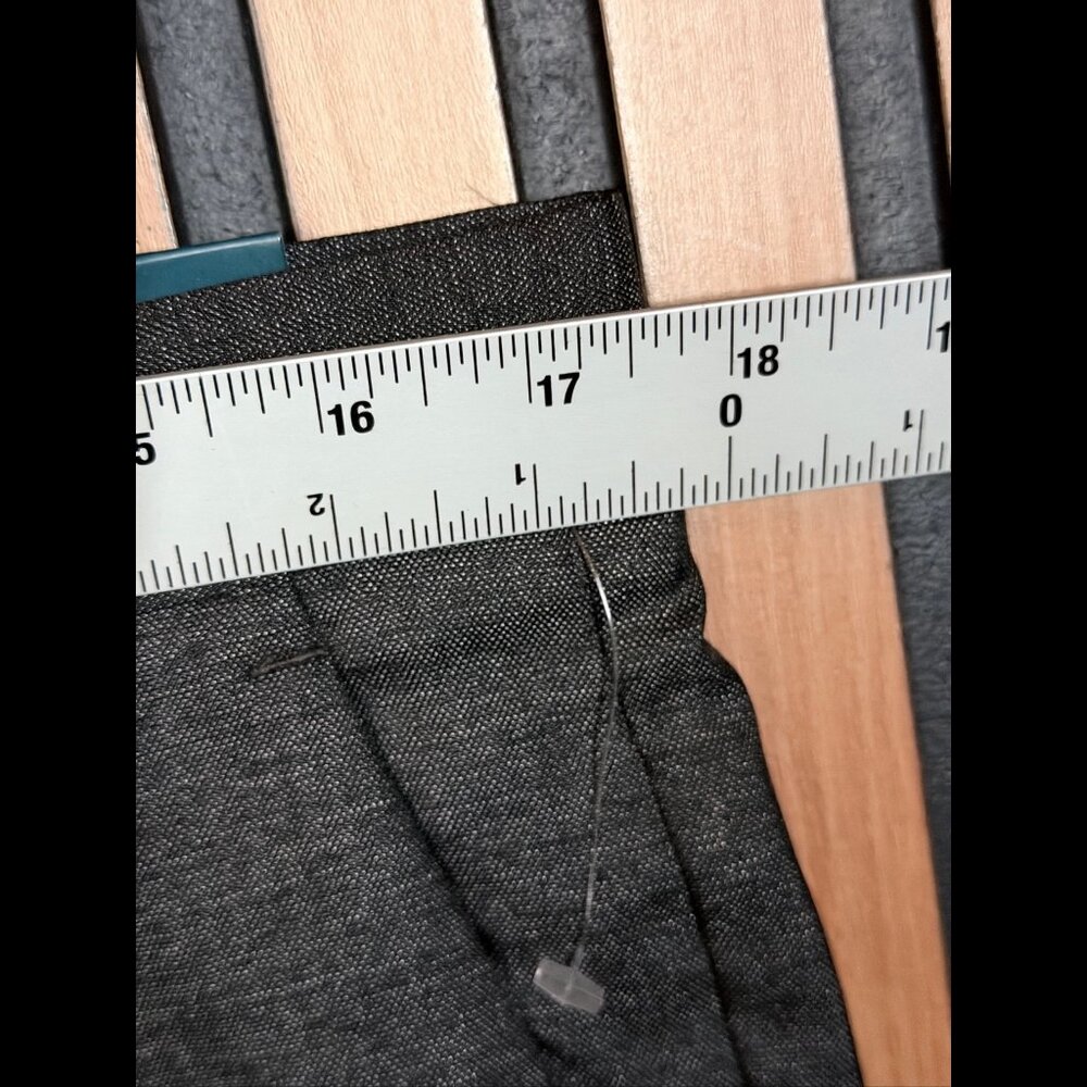 New Perry Ellis Dress Pants 34 X 32 Men’s Gray Slim Fit Stretch Trousers - Picture 3 of 10